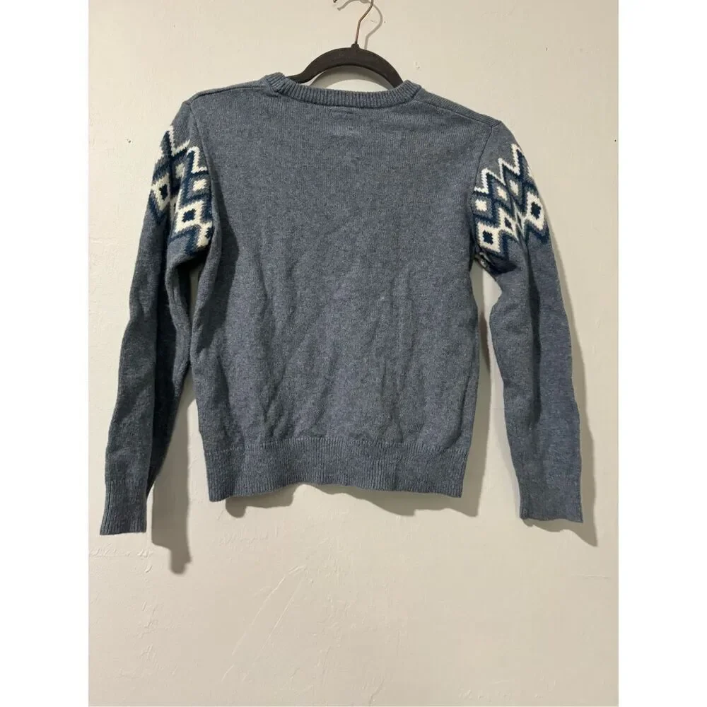 Gap kids fair isle print sweater cotton L10